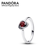 Pandora Silver July Birthstone Ring เครื่องประดับ แหวน แหวนเงิน สีเงิน แหวนสีเงิน แหวนแพนดอร่า แพนดอ