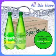 (FRESH BATCH) Spritzer Sparkling Natural Mineral Water Spritzer Sparkling Water 1L 400ML Air Berkila