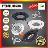 LED Eyeball Fitting Casing Black/White Downlight Casing Housing Light Fixture GU10 MR16 Led Bulb 5W Spot/Eyeball Casing