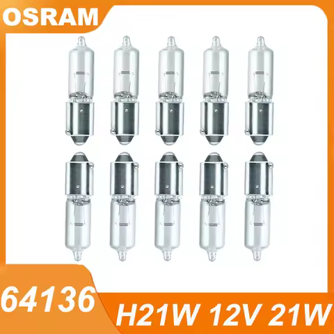 Osarm original metal base side turn signal 64136 H21W 12V 21W BAY9s 3200K 600lm car halogen bulb ECE