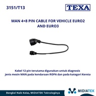 TEXA MAN 4+8 pin cable for vehicle Euro2 and Euro3
