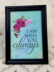 [Frame 7 x 5 Size] [Ready Stock] Inspiring Bible Verse/Scripture/Christian Wordings/Table Decoration