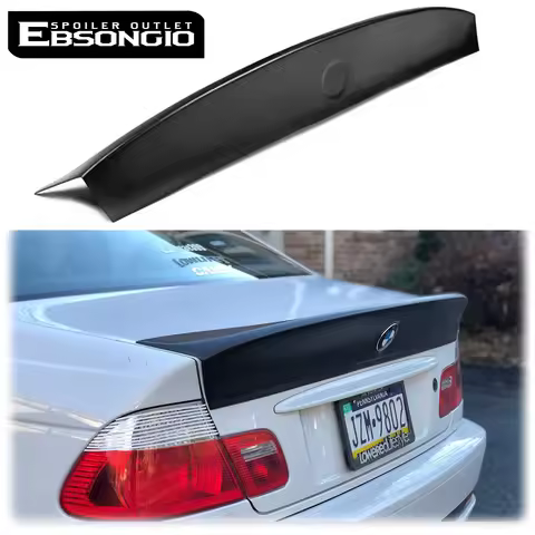 ABS Plastic Carbon Fiber CSL Rear Trunk Lip Spoiler For BMW 3 Series E46 M3 316i 318i 320i 323i 325i