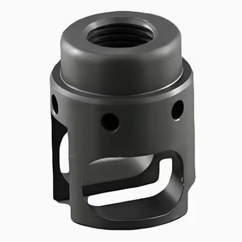 CNC Works Custom CNC Machining Services Black Plastic Multifunctional Installation Component