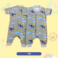 KATUN Short Sleeve Baby Jumper Without Hat Open Legs Front Buttons Age 3-6 Months Cool Cotton Materi