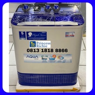 Aqua sanyo mesin cuci 2 tabung 7kg QW 780 XT