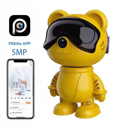 5MP Wireless WiFi Indoor Surveillance Camera Night Vision PTZ Two-way Voice Security Protection HD S