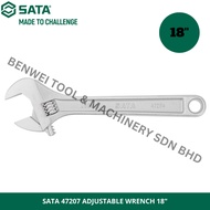 SATA 47207 ADJUSTABLE WRENCH 18" / 450MM LENGTH ADJUSTABLE SPANNER / SPANAR HIDUP / SPANAR BOLEH LAR