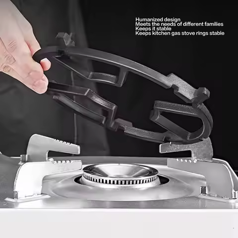 Cast Iron Wok Support Ring Cast Iron Wok Rack Universal Slip Resistant Gas Stove Wok Ring for Kitche