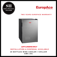 EUROPACE EWC 201 20 BOTTLES WINE COOLER / CHILLER - 2 YEARS MANUFACTURER WARRANTY [READY STOCK &amp; DELIVER WITHIN 3 DAYS]