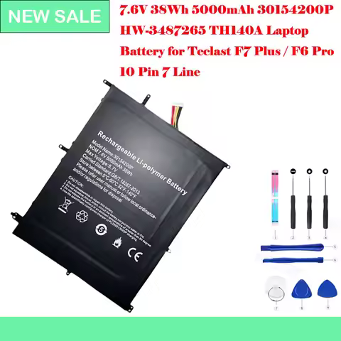 7.6V 5000mAh 30154200P HW-3487265 TH140A High-Quality Lithium-polymer Battery for Teclast F7 Plus /