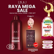 Ready stock【New Arrival】INAI REPUBLIC Syampu Inai Tutup Uban Halal Size Jumbo (300 ml) Inai Pewarna 