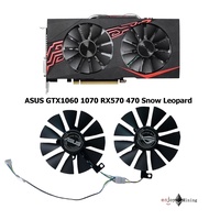 พัดลมการ์ดจอ Asus Radeon RX 470 4GB 570 Mining 580 Travel OC  GTX 1060 1070 Graphics Cooling Fan (FD