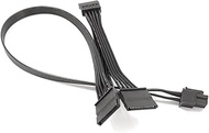 GinTai Replacement Power Supply Cable for 1000 GQ 80+ Gold 1000W Modular PSU | 6-Pin to 3X SATA & PC