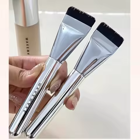 Korea wakemake Flat head One line Foundation Makeup Mask Ultra-thin flawless bare skin concealer bru