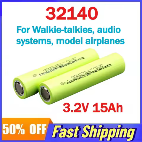 3.2V 15Ah 32140 LiFePO4 Rechargeable Battery for Electric Vehicle Intelligent Robot Walkie-talkie Sp
