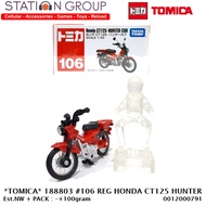 TOMICA 188803 106 REG HONDA CT125 HUNTER CUB RED - DIECAST