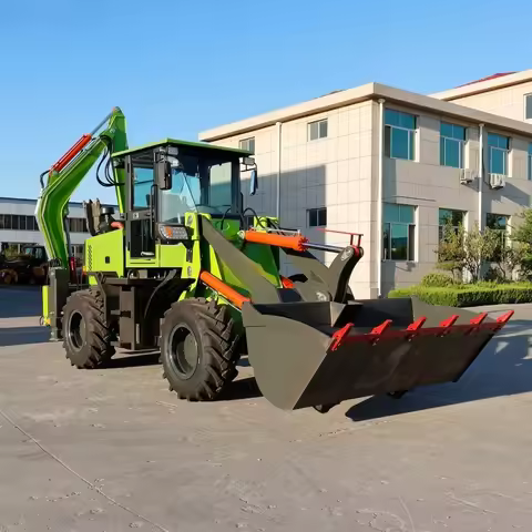 Small Tractor Rear Front End Retroexcavadora Mini Backhoe Excavator Loader 4x4 for Sale