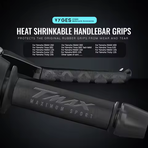 Shrinkable Handlebar Grips Clutch Brake Lever Cover For Yamaha XMAX X-MAX 300 250 400 Tmax T-max 560