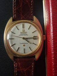 Omega 奧米加手錶 constellation 60s-70s gold date white dial 99% new original used strap and box. DM OFFER