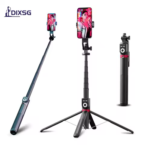 DIXSG P225TK Bluetooth Selfie Stick Tripod 2.2m Aluminum Alloy Telescopic Bracket Multifunctional Li