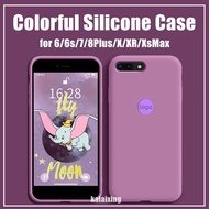 Soft Silicone Case for iPhone 7 8 Plus 6 6s Plus X XR XS MAX Velvet Inside Casing