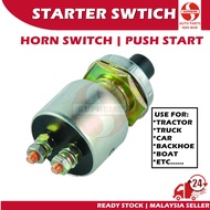 S2U JK-260 Stater Horn Push Start Switch Universal For Backhoe Excavator Truck Marine Tractor Car 4W