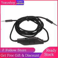 Yoaushop 3.5mm Headphone Cable Gaming Headset Aux Cord 5.6ft Inline Mic Volume Control Wearable Universal Replacement for G635 G933