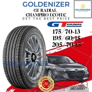 Gt radial champiro ECOTEC tayar  tyre 175/70-13 205/70-15 195/60-15