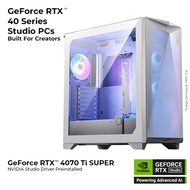 PC GeForce RTX Studio Myth MSI MPG 300 White GeForce RTX 4070 Ti SUPER