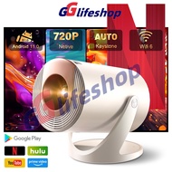 Full HD Android mini projector Automatic Keystone WiFi2.4/5G Connects to phone, laptop, ios to watch