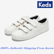 [KEDS KOREA] 100％ Authentic Women Tiebreak Spade Leather Logo Sneakers Foxing Korean Fashion
