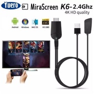 4K UPMOST Mirascreen K6 Wireless Display Dongle Mirror Screen Android Project TV Stick Miracast Comp