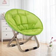 LP-8 QQ💎Chair Student Household Lounge Sofa Chair Recliner Folding Portable Chair Bedroom Chair Backrest Moon Chair 3BIB