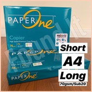 [Found It] Paper One Bond Paper 70gsm / Sub 20 / Short A4 Long / Copier Paper / PaperOne Copy