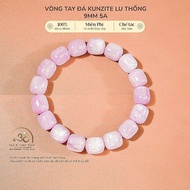 Ngoc Dan Tam - Kunzite Lu Thong Bracelet 9mm 5A - Fire Element & Earth Element
