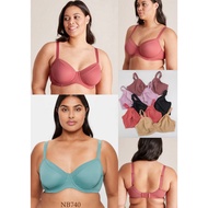 Women's Jumbo Underwire Bra 3 Cup 4 Plain Pattern BIG Size 36E S/D 46D Non-Padded Underwear NB740