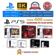 PS5 Disk (Disc) / PS5 Digital Edition  Playstation 5 - Slim / Standard - New - 15months Malaysia Sony Warranty Set