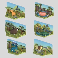 HALFTOYS ของเล่นเด็กแบบแม่เหล็ก โครงกระดูก Dinosaur King ชุดต่ออเนกประสงค์ ช่วยเสริมสมอง สำหรับวัย 3