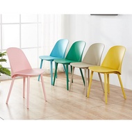 G.House Online Pulito เก้าอี้พลาสติกขาเหล็ก PP-699B-GR16 ขนาด 55.5x46x80.5ซม.สีเทา ของแท้