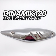 MODENAS DINAMIK120 REAR EXHAUST PROTECTOR (CHROME) MUFFLER EKZOS PIPE PROTECTOR COVER DINAMIK 120