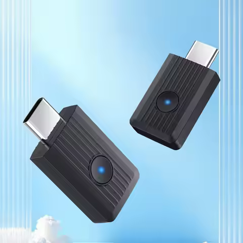 BT 6.0 USB Type-C Audio Transmitter Auracast Broadcast LE Audio AptX HD for PC Gaming Console Mac Li