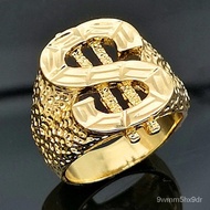 Classic US Dollar Sign Ring Street Style Color Hip Hop Ring For DJ Rappers Men Personality US Dollar