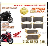 HONDA DISC BRAKE PADS VFR 800 FH 17-19 VFR 800 CROSS RUNNER 17-22  GOLD QUALITY HNL