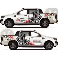 [4X4Series]K502# RHINO 4X4 Truck High Quality Body Vinyl Stickers