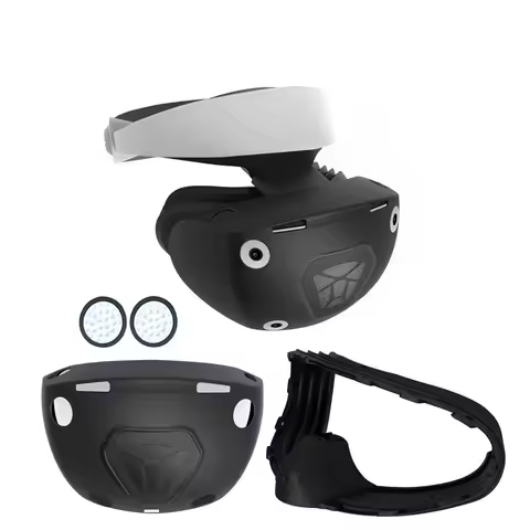 Headset Helmet Full Silicone Face Cover Guard Anti-scratch VR Shell Protective Case 2 in 1 VR Skin F