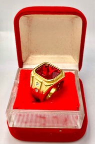 แหวนทอง 18K พลอยทับทิมสีแดง ช่วยเสริมพลังอำนาจ ความสำเร็จ