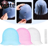 Hair Coloring Highlighting Cap, With Hook Reusable Hair Coloring Hat, Silicone Hair Dying Frosting C