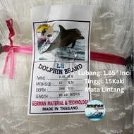 030MM X 47MM(1.85" Inci) X 200Md X 91.4Mtr Pukat Jaring Ikan /Mata Lintang / Isi Kosong / Warna Puti