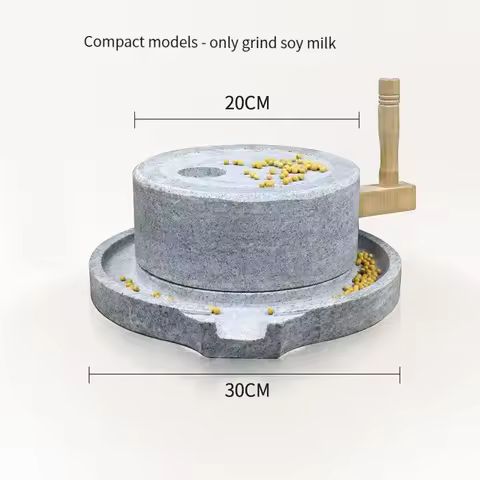 Mill Soya Milk Machine Soybean Crusher Grain Stone Grinding Vintage Food Grinder Pulverizer Dry Wet 